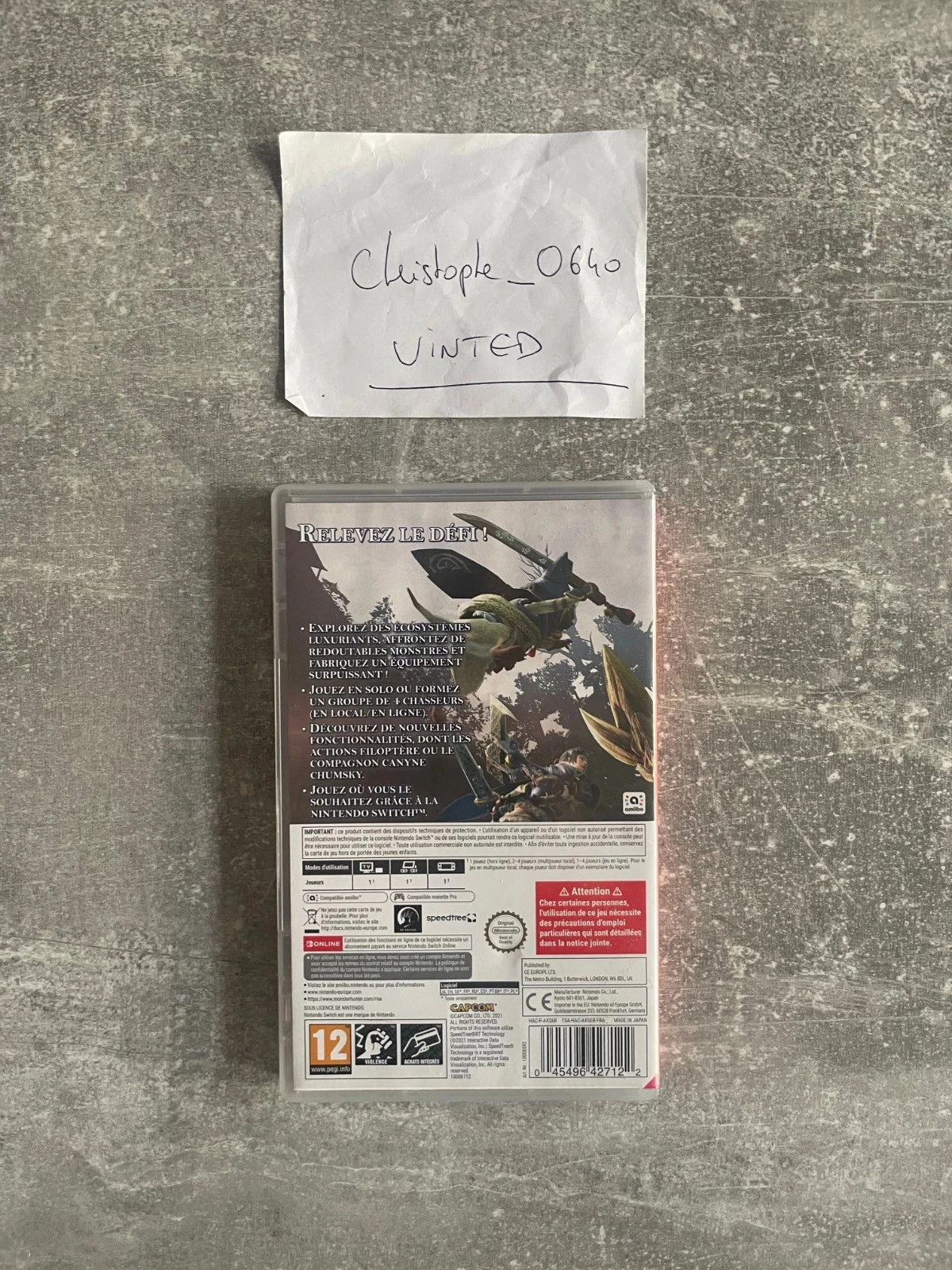 Jogo de vídeo Monster hunter rise para Nintendo Switch em versão francesa. – photo 2